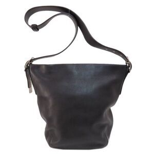 Coach Vintage Legacy Black Leather M1S-9186 Duffle Crossbody Shoulder Bag